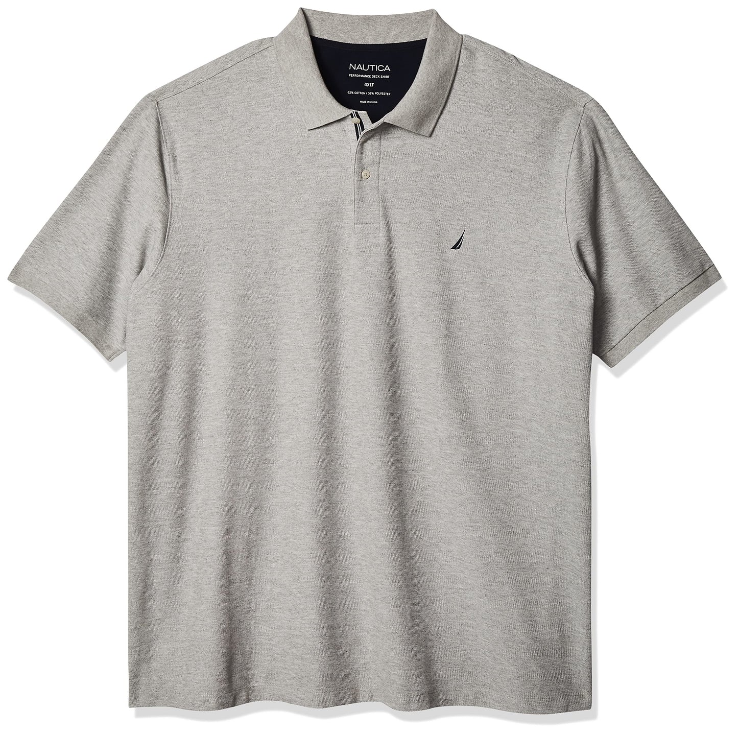HOTNautica Men's Big and Tall Classic Fit Short Sleeve Solid Performance Deck Polo Shirt | Designed Exclusively for Big & Tall Men