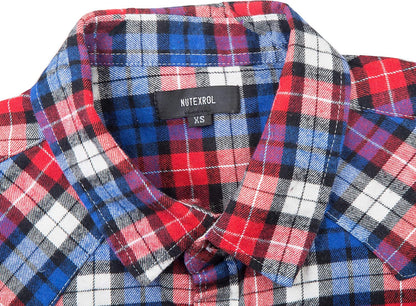HOTMen's Casual Flannel Plaid Shirt Sleeveless Plus Size Vest