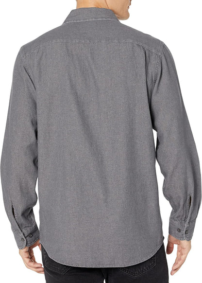 HOTWrangler Authentics Men's Long Sleeve Classic Woven Shirt
