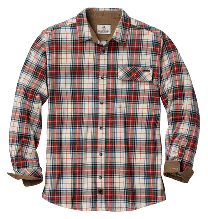 HOTLegendary Whitetails Mens Long Sleeve Button Down 100% Cotton Flannel Shirt