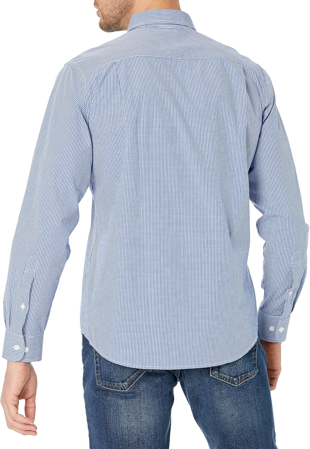 HOTAmazon Essentials Men's Regular-Fit Long-Sleeve Casual Poplin Shirt, Button Front, Business Casual, Collared