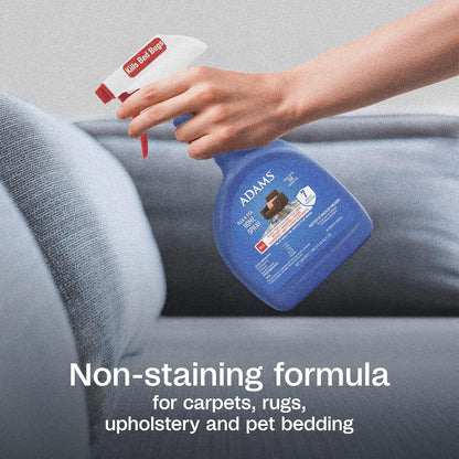 HOTADAMS Flea & Tick Home Spray for Indoor House Treatment, Tick and Flea Spray for Home, Carpet, Furniture & Pet Bedding, Controls Bed Bugs, Cockroaches, Spiders & Mosquitoes, 24 oz