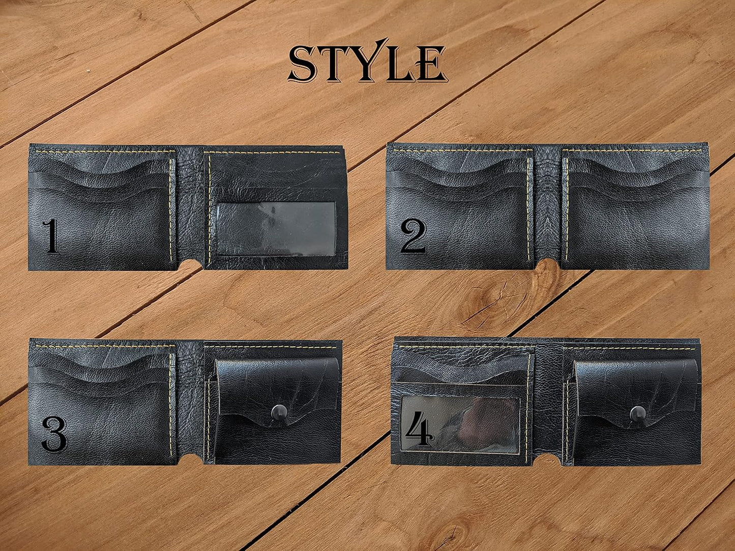 HOTMen's 3D Genuine Leather Wallet, Handmade wallet, Carved wallet, Tooled wallet, Airbrush Art, Bifold wallet, Custom wallet, Personalized wallet, Wild boar