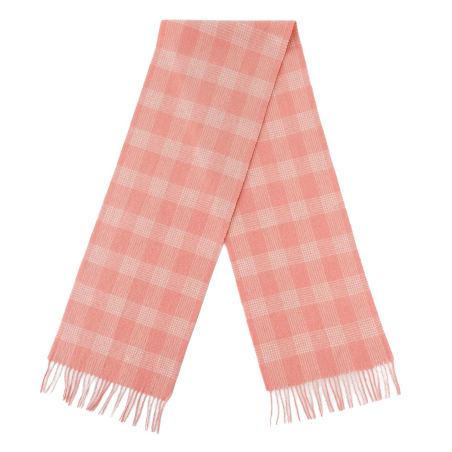 「#42」Autumn and winter plaid wool scarf women's versatile tassel fashion warm scarf comfortable 100% real wool,