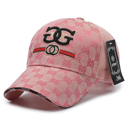 「#45」Embroidery trendy baseball cap spring and summer new travel hat women's outdoor sun protection visor mesh cap men
