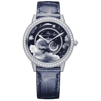 Starry Sky Moon Phase Automatic Watch with Diamond Bezel