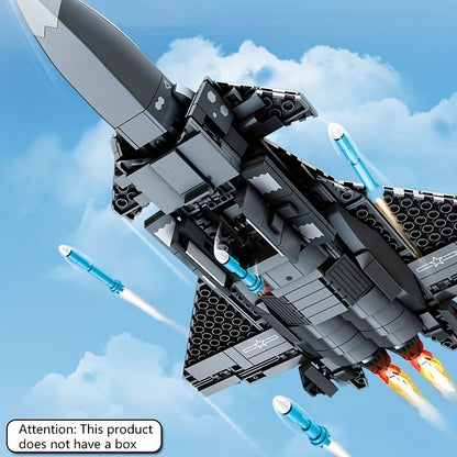 Chengdu J-20 Stealth Fighter Jet Building Blocks Set for Adults, DIY Collectible Model Kit, Educational Construction Toy, Aviation Military