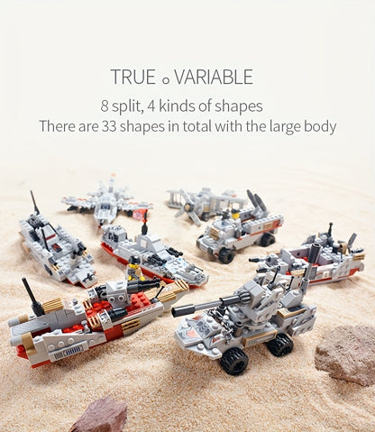 Building Block Cruiser Gift, 900pcs Diy Building Kit, Learning Engineering Building Toys, Christmas Gift