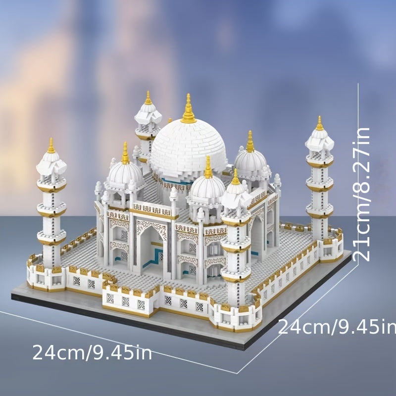 Building Blocks Taj Mahal Castle High Difficult Huge Shape Assembled Building Educational Toys