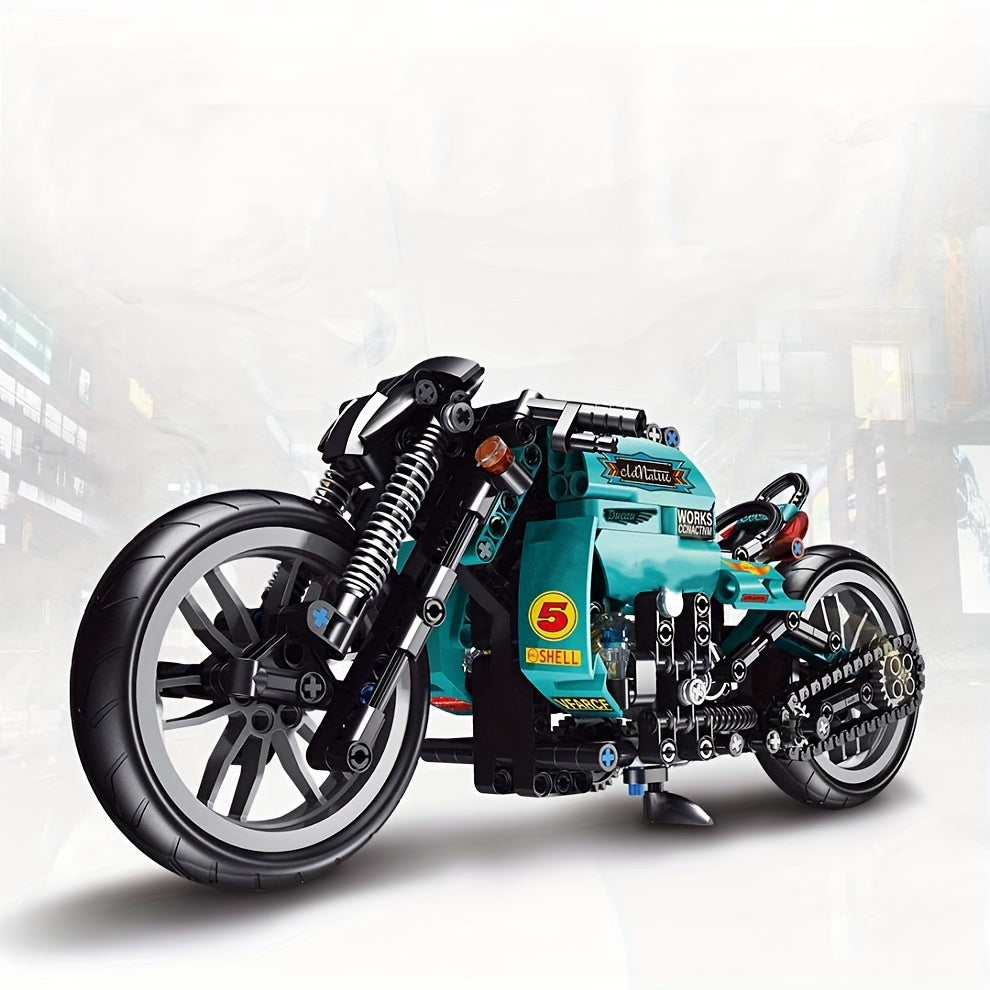 431-Piece  Diy  Motorcycle Model plastic Building Blocks
