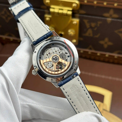 Starry Sky Moon Phase Automatic Watch with Diamond Bezel