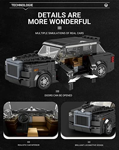 Reobrix 790 Rolls-Royce CULLINAN Toy Car Building Blocks, Model Car Kit for Display and Collectible, Building Toy for Boys and Adults, Compa