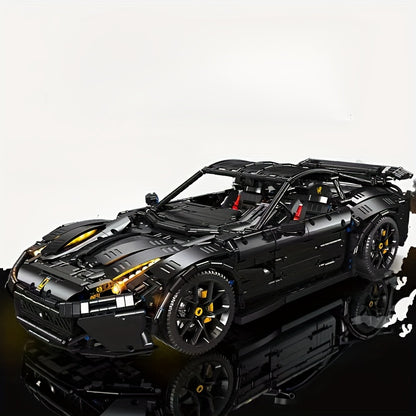 3097pcs Black Style Supercar Model Building Blocks, Birthday Gift, Christmas Halloween Gift Easter Day Gift