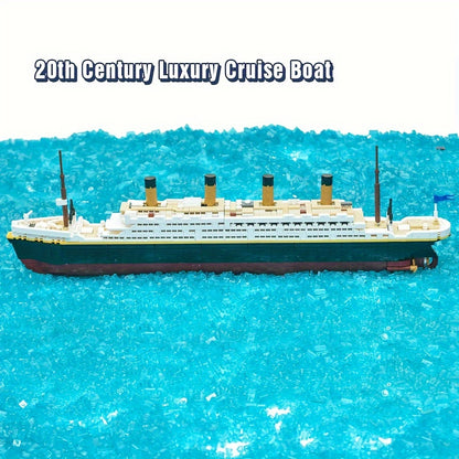 Large Titanic Model Building Block Kit, 1333 Pieces Adults Challenging Huge Titanic Cruise Ship Model Building Set Toys