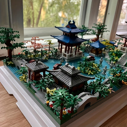 Hangzhou West Lake Architecture Building Blocks Kit, 2500+PCS, High-Difficulty ABS Construction Toy for Ages 6-8 Years Old, Ideal Christmas