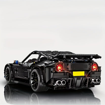3097pcs Black Style Supercar Model Building Blocks, Birthday Gift, Christmas Halloween Gift Easter Day Gift