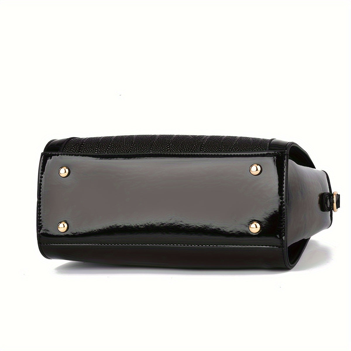 today's deals，No middlemen to make the difference!Classic Solid Color Crocodile Pattern Tote Bag With Clutch Purse, Textured Bags For Women