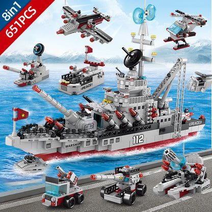 Aircraft Carrier Building Blocks - Fun Educational Toys for Kids!