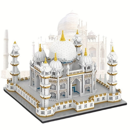 Building Blocks Taj Mahal Castle High Difficult Huge Shape Assembled Building Educational Toys