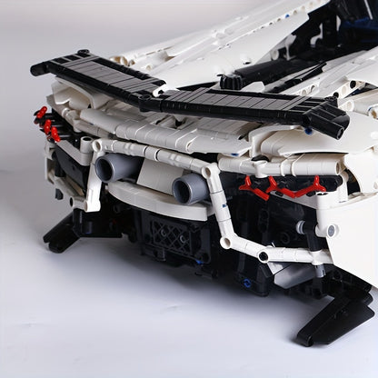 (3712PCS) White Racing Car plastic building blocks