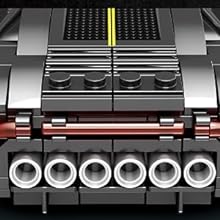 Reobrix 685 Bugatti La Voiture Noire Toy Car Building Blocks, Model Car Kit for Display and Collectible, Super Sport Car Building Toy for Bo