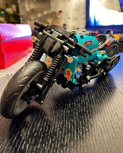 431-Piece  Diy  Motorcycle Model plastic Building Blocks