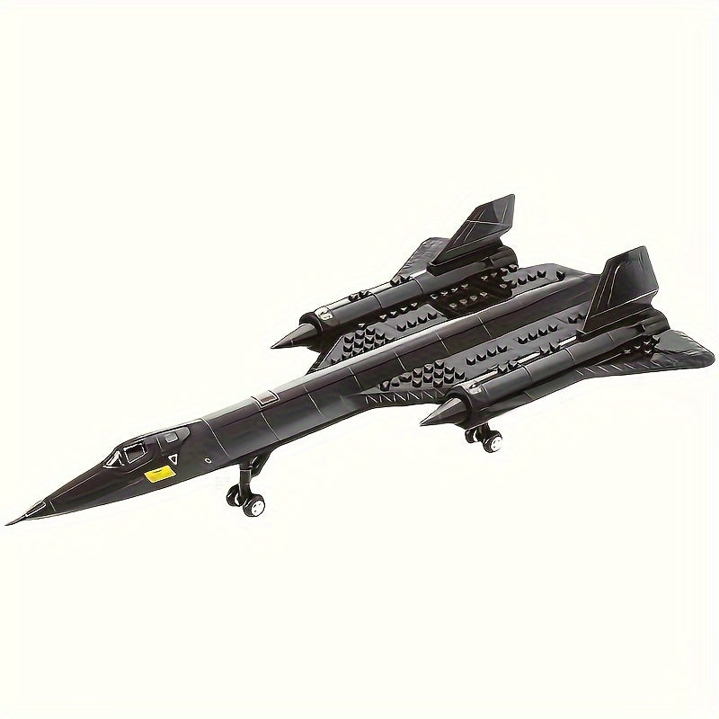 Reconnaissance Aircraft Building Block Assembly Model Toy, Military Building Block Toy, Birthday Gift