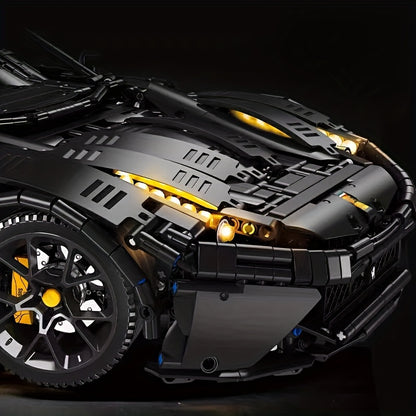 3097pcs Black Style Supercar Model Building Blocks, Birthday Gift, Christmas Halloween Gift Easter Day Gift