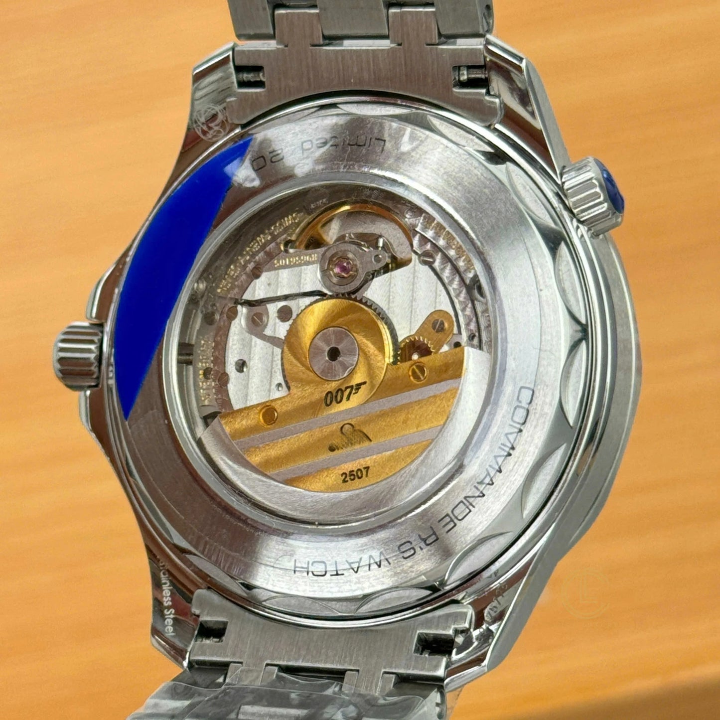 Sport Diving Automatic Mechanical Watch, 300m Waterproof Men's Steel Band Wristwatch, Two-Tone Ceramic Bezel Luminous Diver Watch