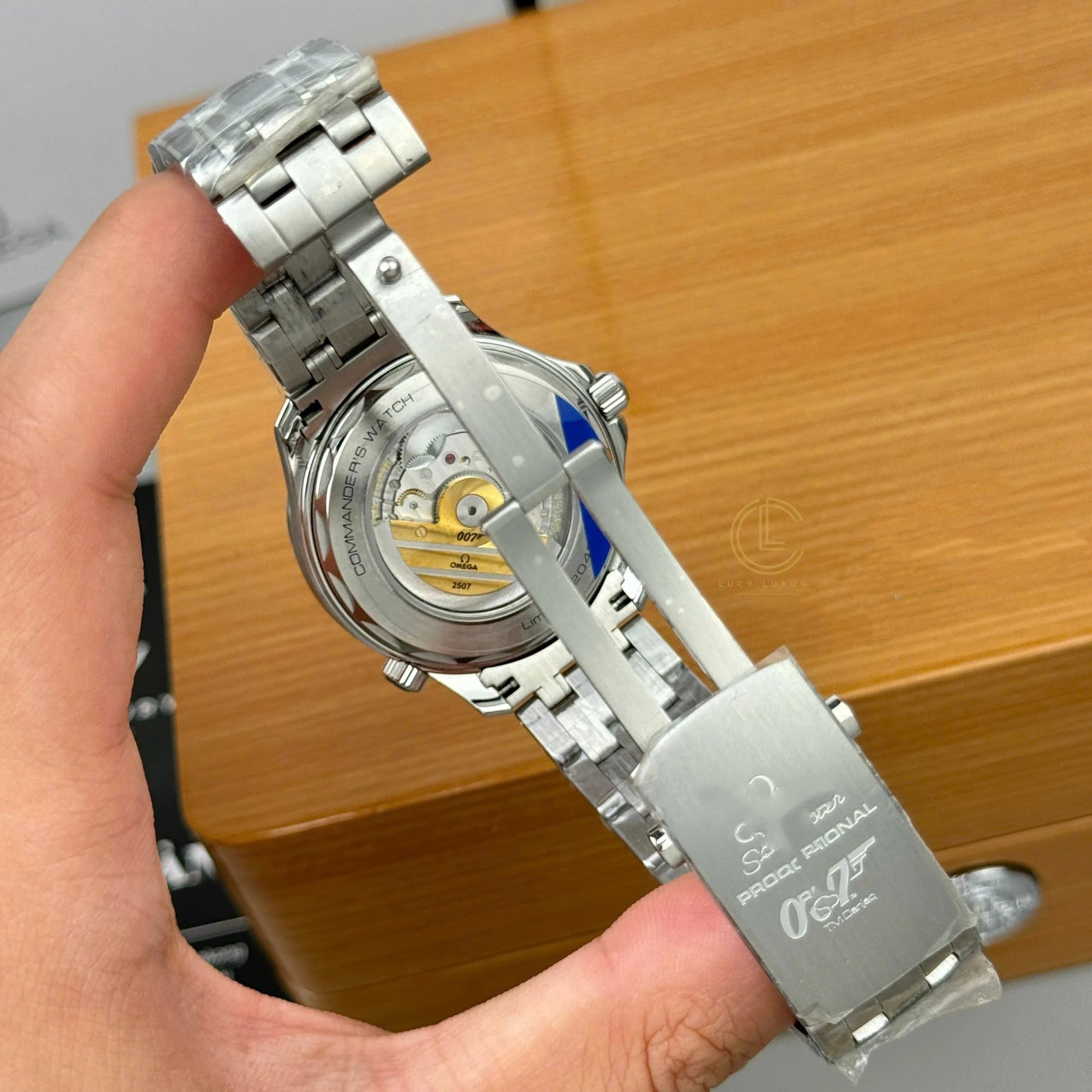 Sport Diving Automatic Mechanical Watch, 300m Waterproof Men's Steel Band Wristwatch, Two-Tone Ceramic Bezel Luminous Diver Watch