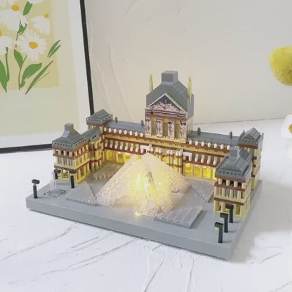 3500 Pcs French Louvre Building Model, 3D Puzzle Education Building Blocks set  for Teens and Adults