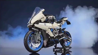 1988-Piece Heavy Motorcycle Building Blocks Set - Classic Simulation Model, Durable Abs Construction, Perfect For Collectors & Hobbyists Age