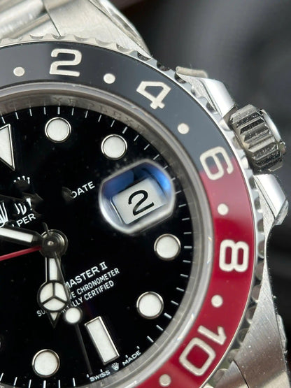 Black & Red Bezel GMT Automatic Watch
