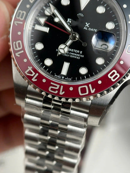 Black & Red Bezel GMT Automatic Watch