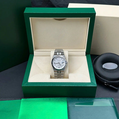 Men's Automatic Mechanical Watch With Honeycomb White Dial