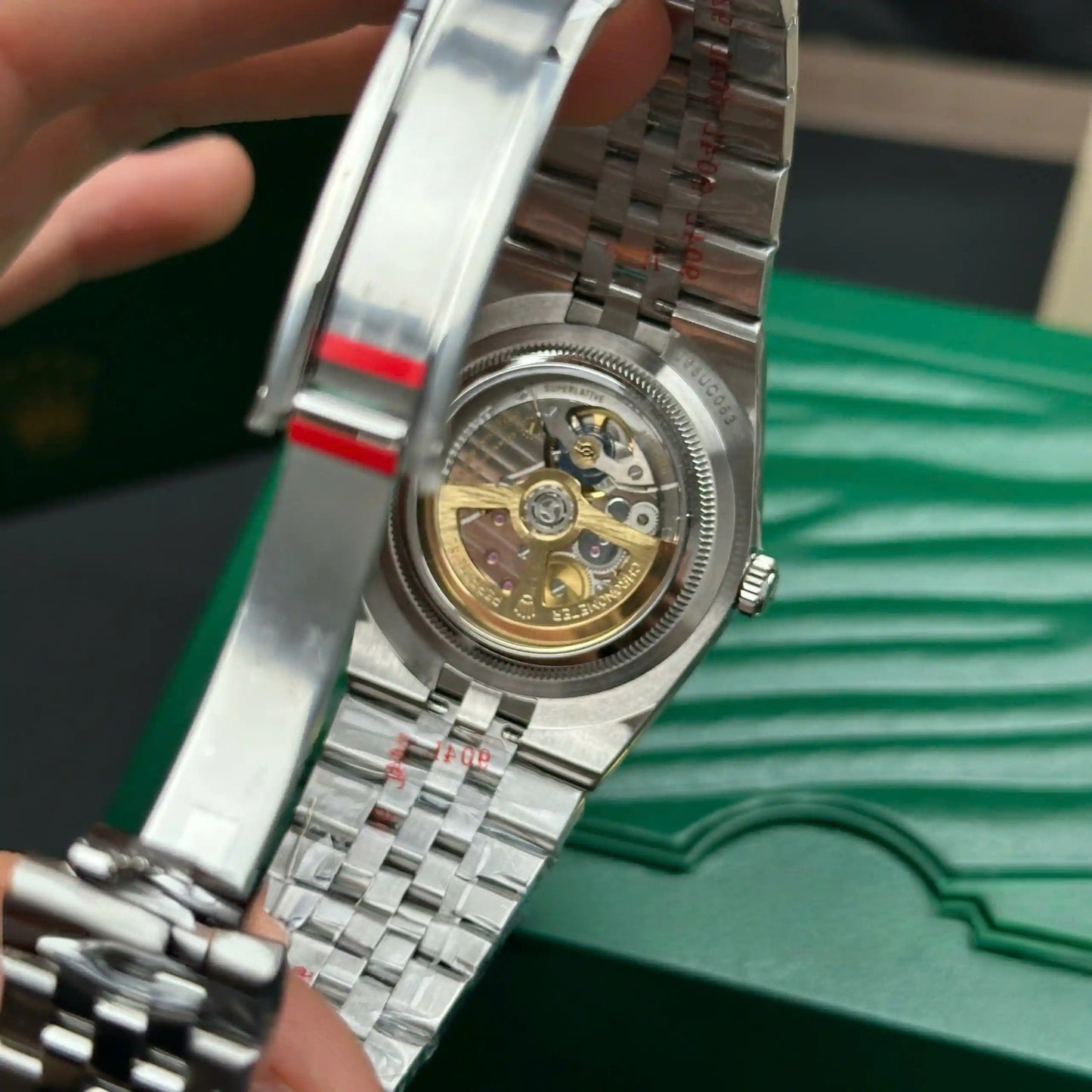 Men's Automatic Mechanical Watch With Honeycomb White Dial
